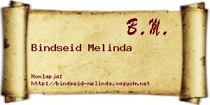 Bindseid Melinda névjegykártya