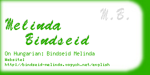 melinda bindseid business card